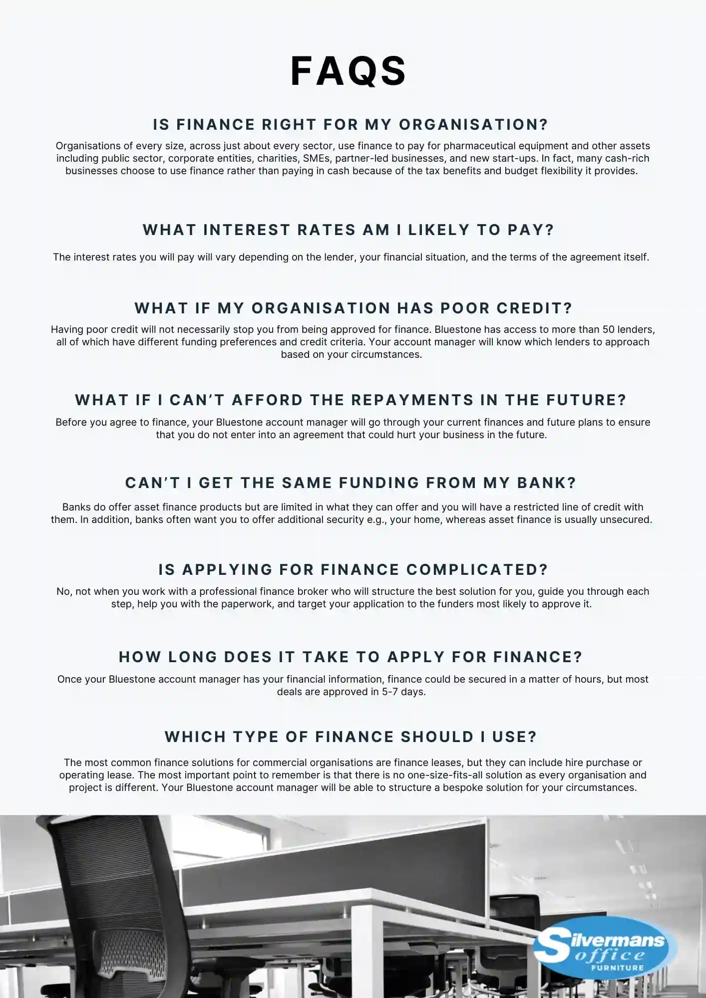 Finance FAQ