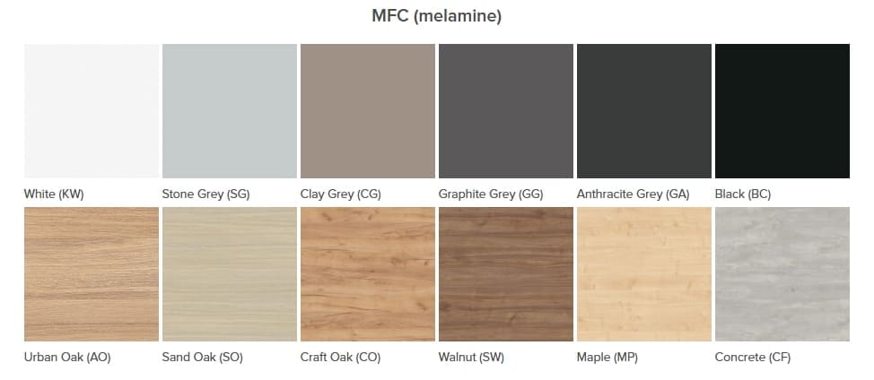 Desk Height Storage - MFC